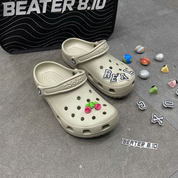 933 - Dép Sandal Clog Unisex Crocs Classic Linen