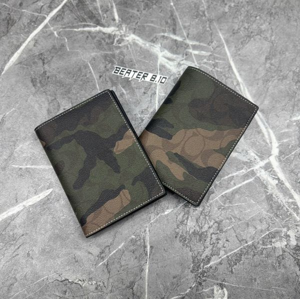 901 - Ví Coach Đựng Passport Case In Signature Canvas - F93518