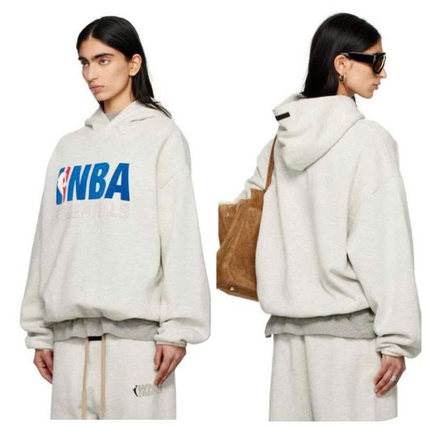 960 - Áo Hoodie Fear Of God Essentials x NBA Light Heather - 192AL246400F