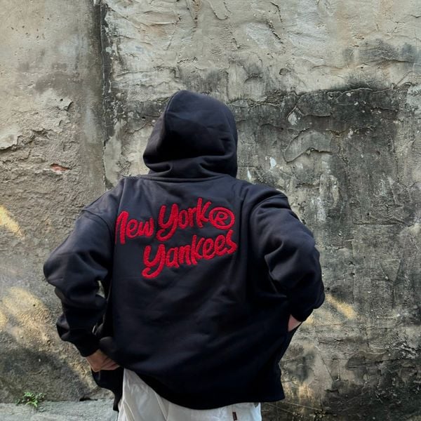 963 - Áo Khoác Zip New Era New York Yankees Black Red - 17224368