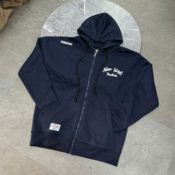 1026 - Áo Hoodie Zip New Era New York Yankees Navy - 16116372