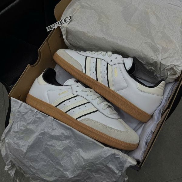 Giày Adidas Samba OG J 'Cloud White' - IH5585 - 1136