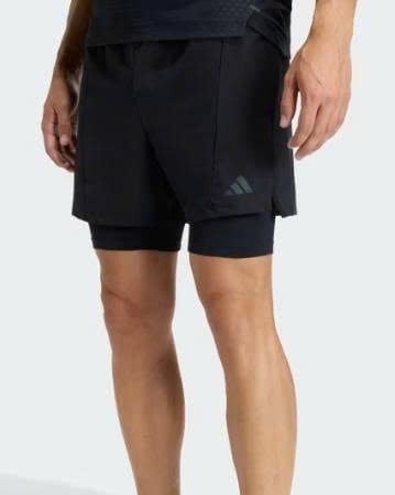 Quần Short Thể Thao Adidas 2 Trong 1 PrimeLift Black - JI8203 - 1191