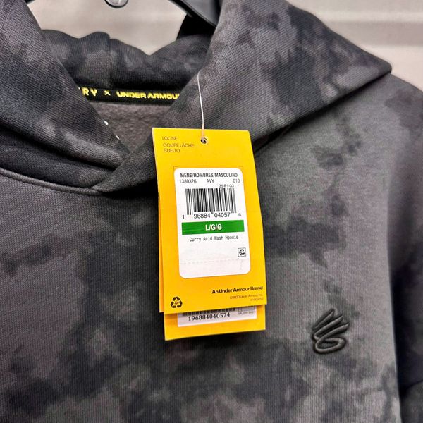Áo Hoodie Under Armour Curry Acid Wash Sweatshirt Hoodie 'Black Grey' - 1380326-010 - 1273