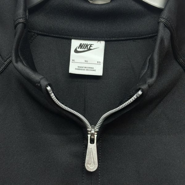 Áo Khoác Zip Nike Contrasting Stand Collar Large Logo  - DQ4222-010 - 1283