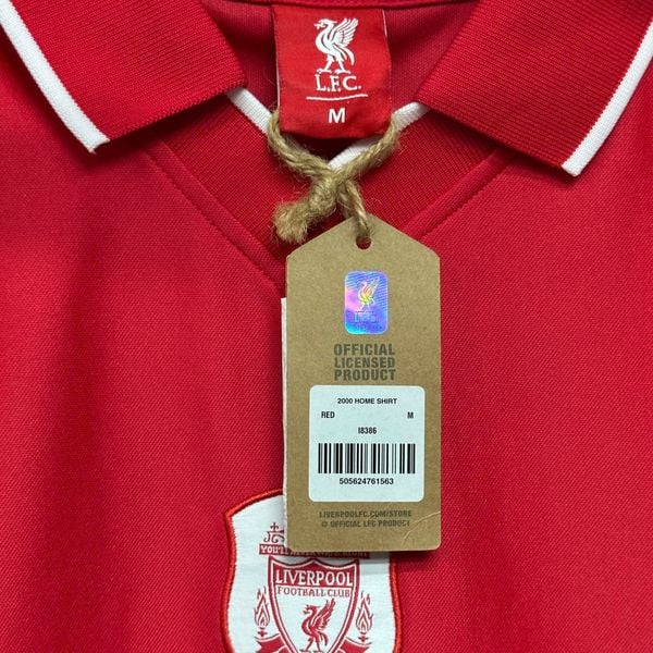 Áo Đá Bóng Nam LFC Sân Nhà Liverpool 2000 ‘Red' - I8386 - 1327