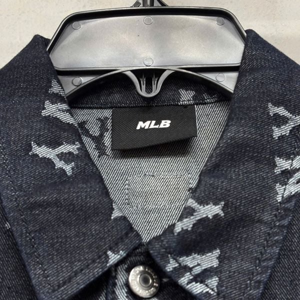 Áo Sơ Mi MLB Denim Unisex Classic Monogram Jacquard - 3ADRM0141-50NYD - 1352