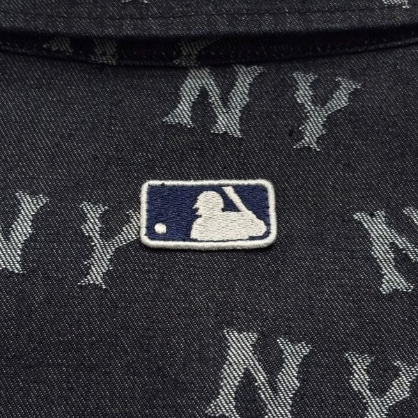 Áo Sơ Mi MLB Denim Unisex Classic Monogram Jacquard - 3ADRM0141-50NYD - 1352