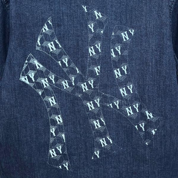 Áo Sơ Mi MLB DenimCube Monogram Big Lux - 3ADRM0434-50NYD - 1347