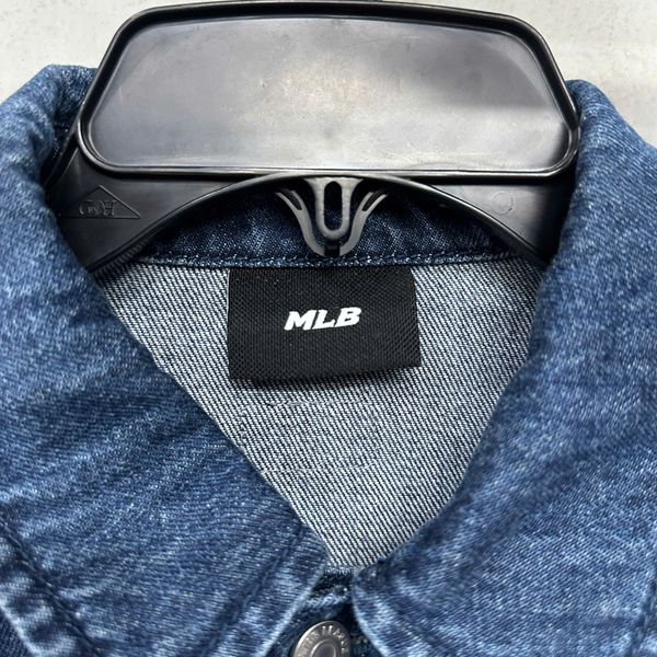 Áo Sơ Mi MLB Denim Basic Mega Logo Indigo - 3ADRB0641-50INS - 1346