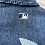 Áo Sơ Mi MLB Denim Basic Mega Logo Indigo - 3ADRB0641-50INS - 1346