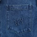 Áo Sơ Mi MLB Denim Classic Embossed Monogram - 3ADRM0841-50INS - 1348