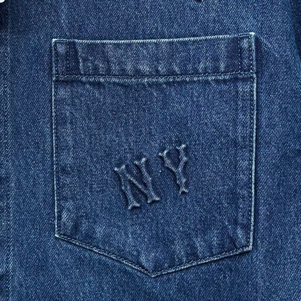 Áo Sơ Mi MLB Denim Classic Embossed Monogram - 3ADRM0841-50INS - 1348