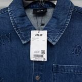 Áo Sơ Mi MLB Denim Classic Embossed Monogram - 3ADRM0841-50INS - 1348