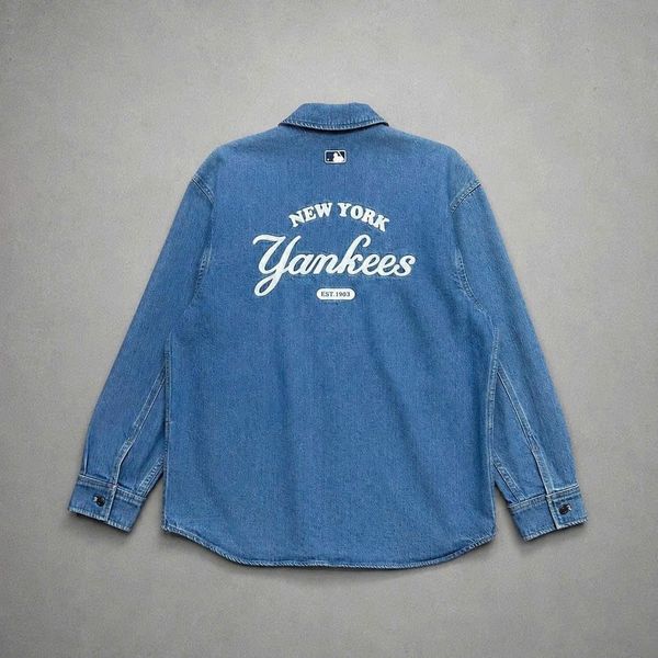 Áo Sơ Mi MLB Denim New York Yankees - 3ADRR0134-50INS - 1349