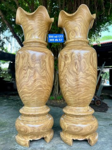 Lục Bình Gỗ Cẩm Vàng Cao 180Cm Đường Kính 57Cm