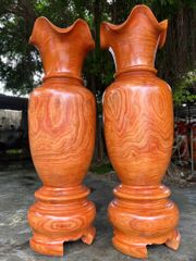 Lục Bình Gỗ Hương Đỏ Cao 180Cm Đường Kính 58cm
