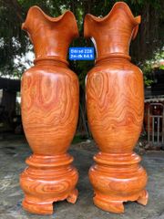 Lục Bình Gỗ Hương Đỏ Cao 200Cm Đường Kính 64cm