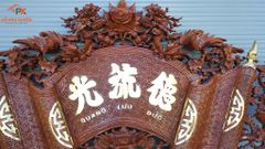 Cuốn Thư Câu Đối- Kích Thước 175( CT175x81-CĐ 175*26)- Gỗ Hương Đá