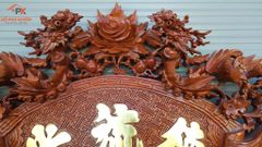 Cuốn Thư Câu Đối- Kích Thước 175( CT175x81-CĐ 175*26)- Gỗ Hương Đá