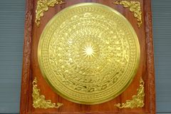 Tranh Trống Đồng - Khung Vuông - Kích Thước 141x141Cm Mặt Trống Đường Kính 108cm