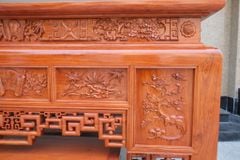 Bàn Thờ Đứng Gỗ Hương Đá - Kích Thước 197x107x117cm Giả Osa + Tủ Cơm