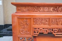 Bàn Thờ Đứng Gỗ Hương Đá - Kích Thước 197x107x117cm Giả Osa + Tủ Cơm