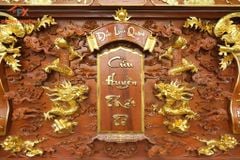 Cửu Huyền Thất Tổ Gỗ Kích Thước 176x96x9- Gỗ Gụ Lào