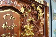 Cửu Huyền Thất Tổ Gỗ Kích Thước 176x96x9- Gỗ Gụ Lào