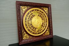 Tranh Trống Đồng - Khung Vuông - Kích Thước 81x81Cm Gỗ Gõ Đỏ