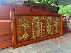 Cửu Huyền Thất Tổ Gỗ Kích Thước 150x60x4- Gỗ Hương Đỏ Nam Phi