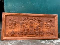 Cửu Huyền Thất Tổ Gỗ Kích Thước 150x60x4- Gỗ Hương Đỏ Nam Phi