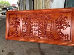 Cửu Huyền Thất Tổ Gỗ Kích Thước 150x60x4- Gỗ Hương Đỏ Nam Phi