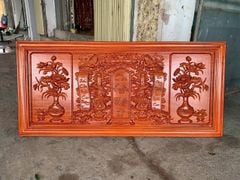 Cửu Huyền Thất Tổ Gỗ Kích Thước 150x60x4- Gỗ Hương Đỏ Nam Phi