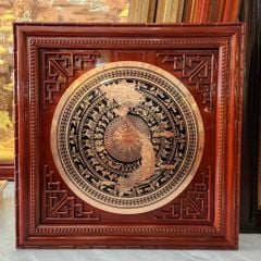 Tranh Trống Đồng - Mặt CNC Bản Đồ Việt Nam - Kích Thước 88*88Cm