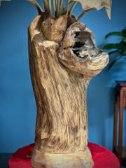 Bình Hoa Sen Gỗ - Gỗ Ngọc Am  - Sen Lũa Mẫu 1