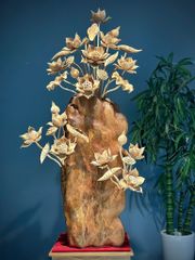 Bình Hoa Sen Gỗ - Gỗ Ngọc Am  - Sen Lũa Mẫu 2