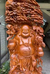 Tượng Phật - Di Lặc Gỗ Ngự đế tiền gỗ ngọc am thơm nức- cao 138