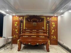 Bàn Thờ Tam Cấp - Gỗ Hương Đá - Kích Thước 217x147x157 , Dạ tiền nguyên khối