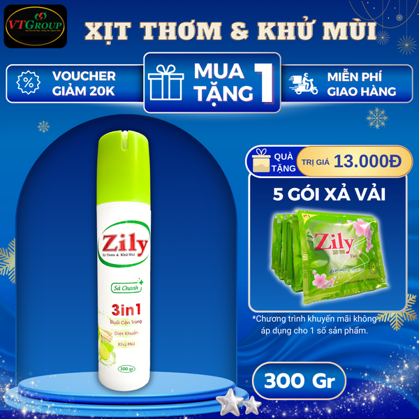 Xit thom va khu mui Zily chai 300g