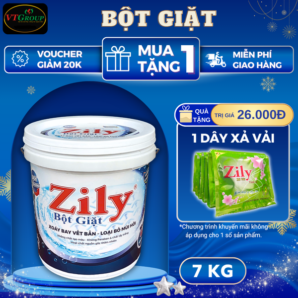 Bot giat huong nuoc hoa Zily xo 9Kg