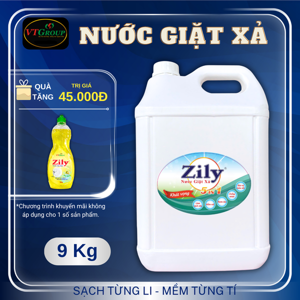 Nuoc giat xa Zily 5in1 can 9kg
