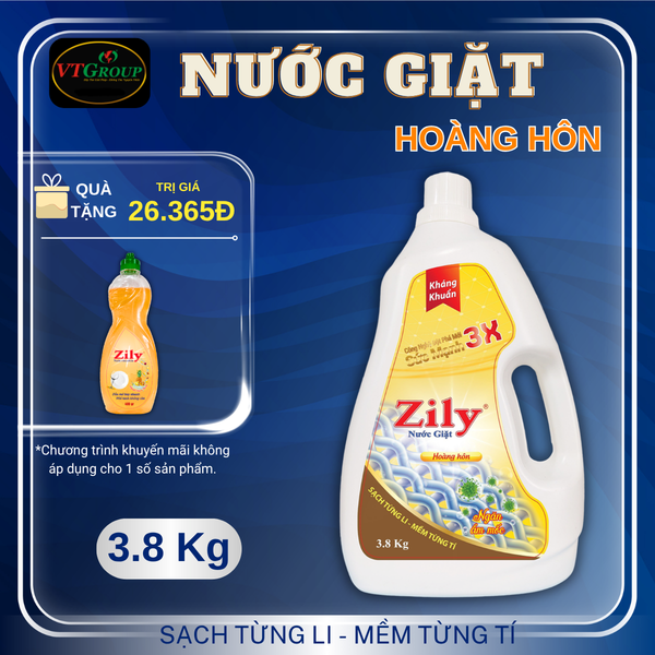 Nuoc giat Zily chai 3.8kg