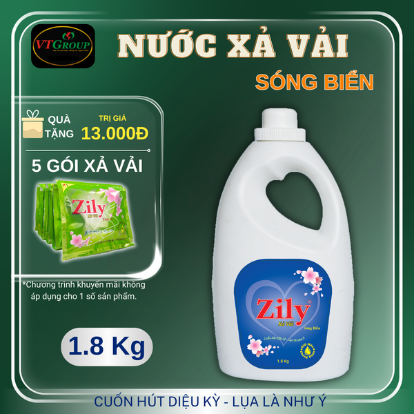 Nuoc xa vai Zily chai 1.8kg