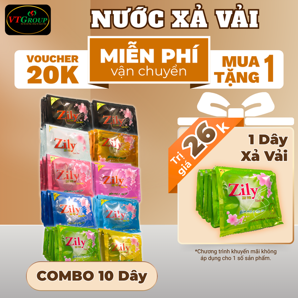 Nuoc xa vai Zily 10 day