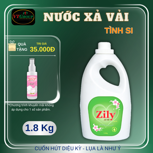 Nuoc xa vai Zily chai 1.8kg