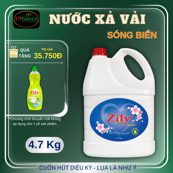 Nuoc xa vai Zily chai 4.7kg