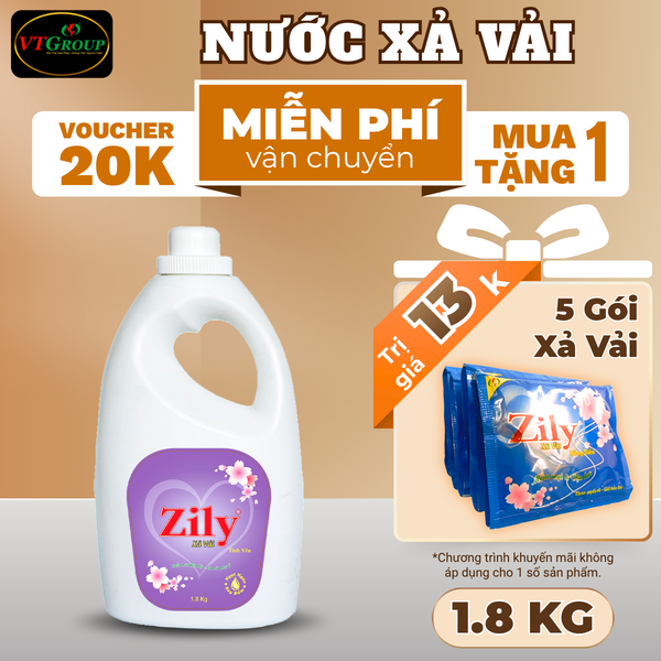 Nuoc xa vai Zily chai 1.8kg