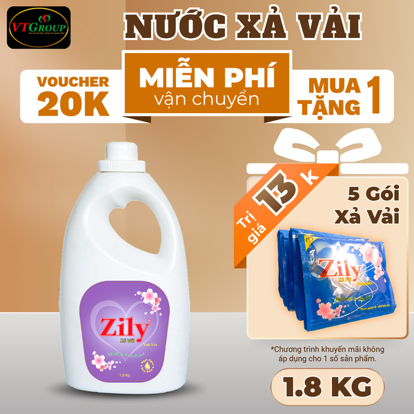 Nuoc xa vai Zily chai 1.8kg
