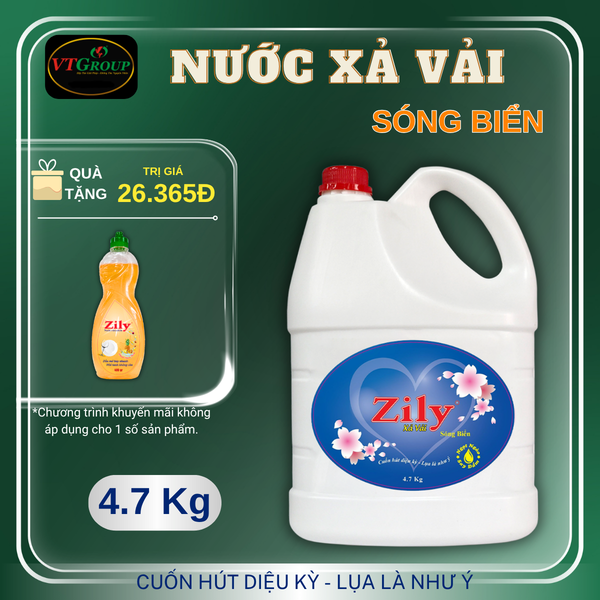 Nuoc xa vai Zily chai 4.7kg